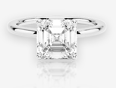 Asscher Diamond Ring