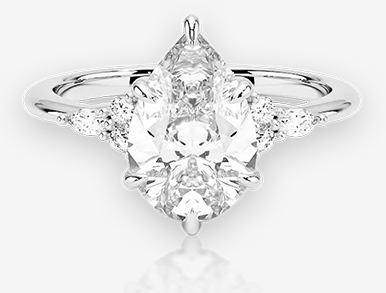 Pear Diamond Ring