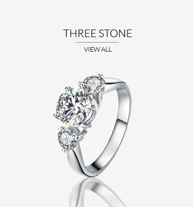 three stone engagement ring